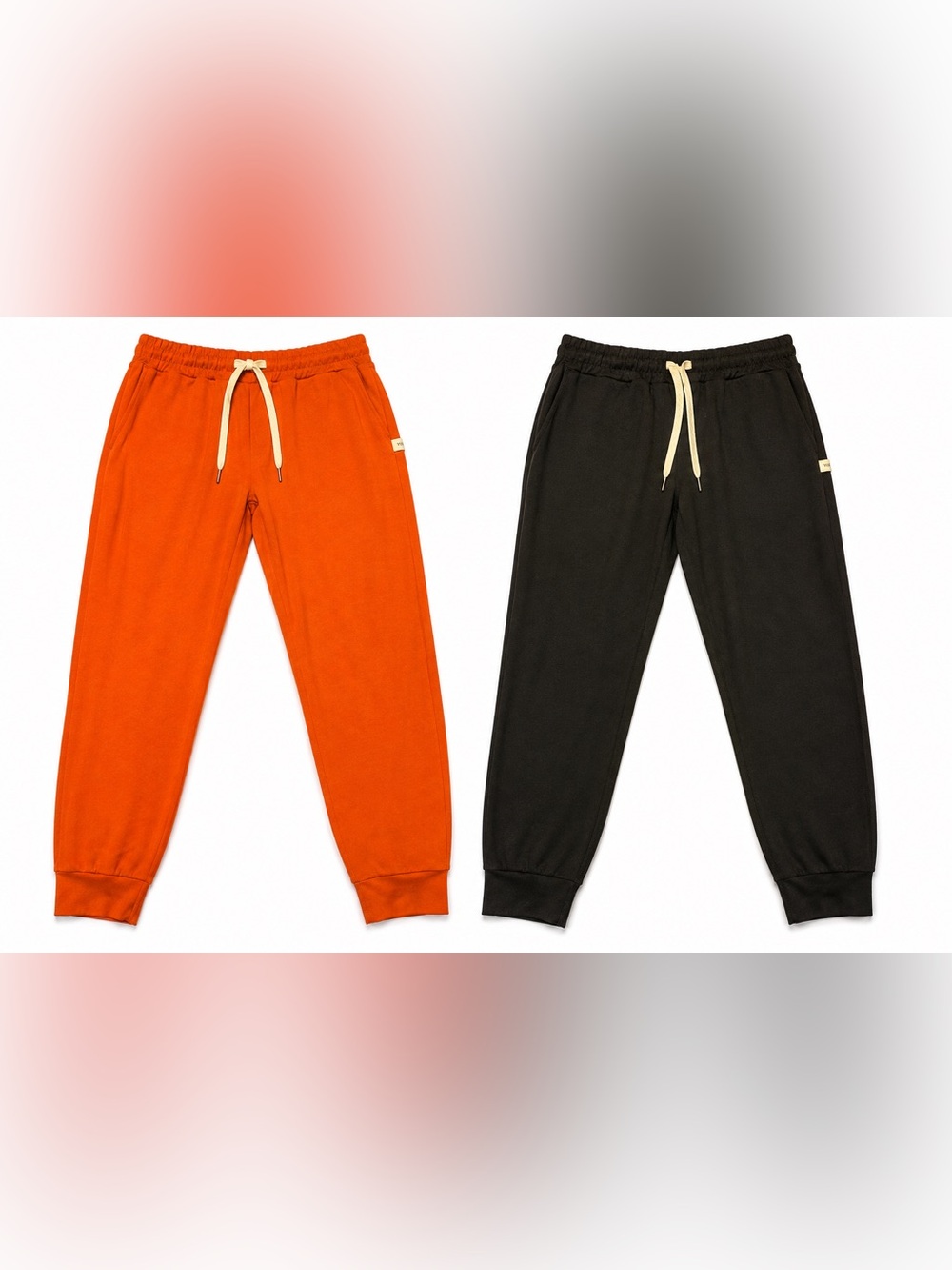 Vuori Lot of Two Performance Joggers Women’s S Black/Orange Drawstring VW303